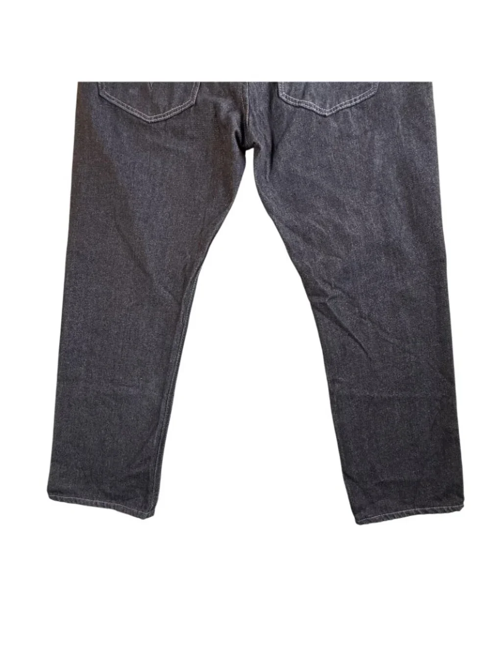 Mecca Jeans Mens 38x32 Black Regular Straight Denim Pants Casual Streetwear Y2K